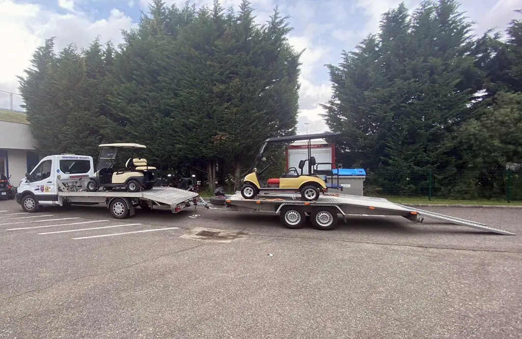 Golfautó szállítás, elektromos kisautók szállítása