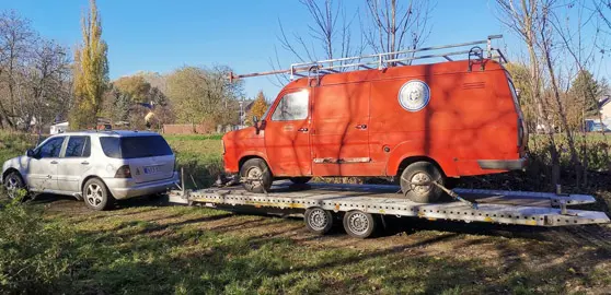 Autómentés, autószállítás autópályán